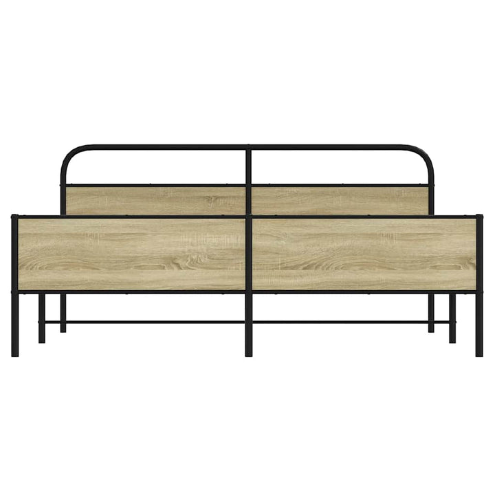sengeramme uden madras 193x203 cm metal sonoma-eg