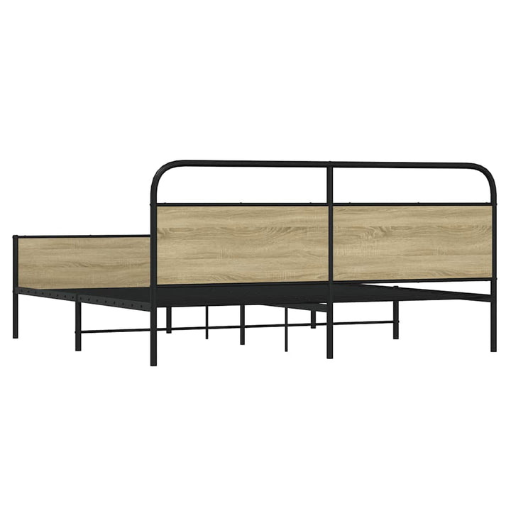 sengeramme uden madras 193x203 cm metal sonoma-eg