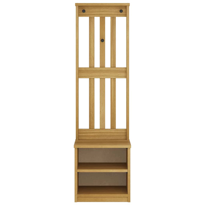 Hall træ SANDNES 45x40x159,5 cm massivt fyrretræ
