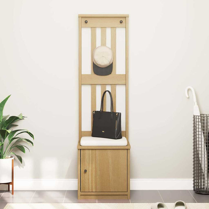 Hall træ SANDNES 45x40x159,5 cm massivt fyrretræ