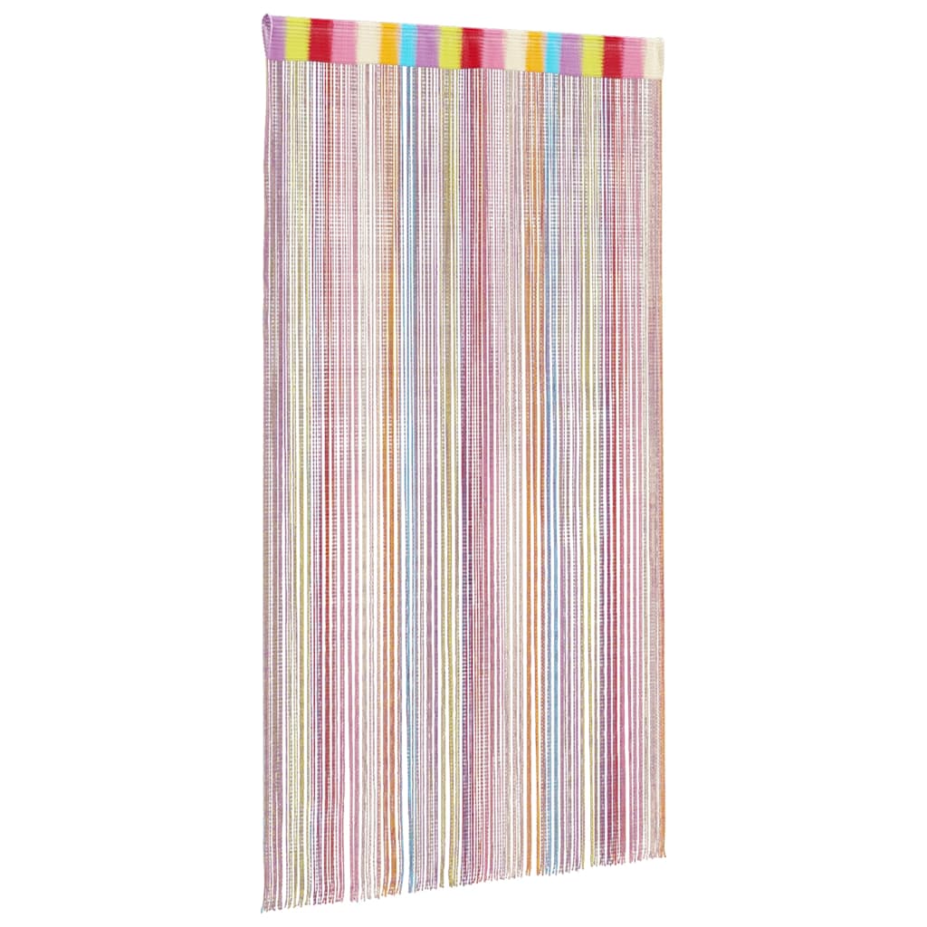 trådgardiner 2 stk. 100x250 cm flerfarvet