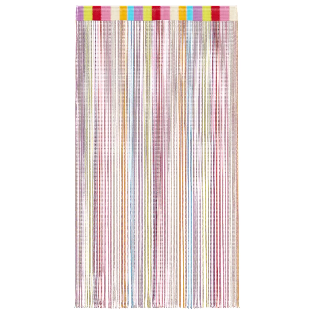 trådgardiner 2 stk. 100x250 cm flerfarvet