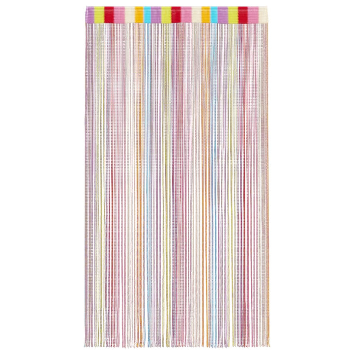 trådgardiner 2 stk. 100x250 cm flerfarvet