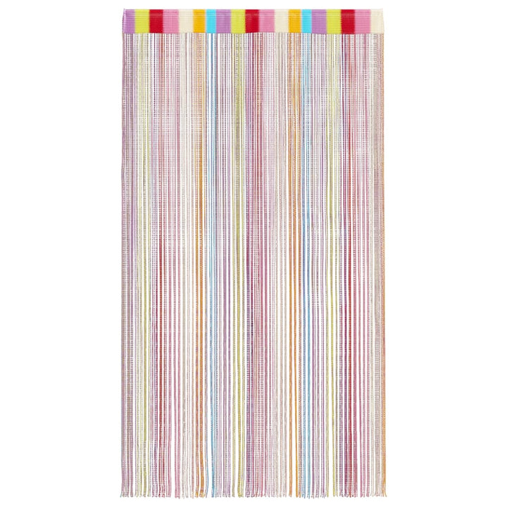 trådgardiner 2 stk. 140x250 cm flerfarvet