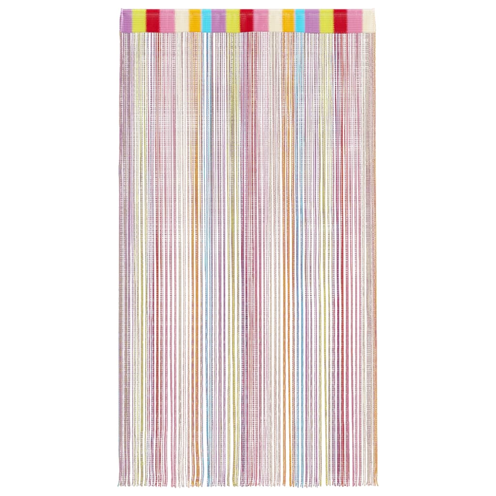trådgardiner 2 stk. 140x250 cm flerfarvet