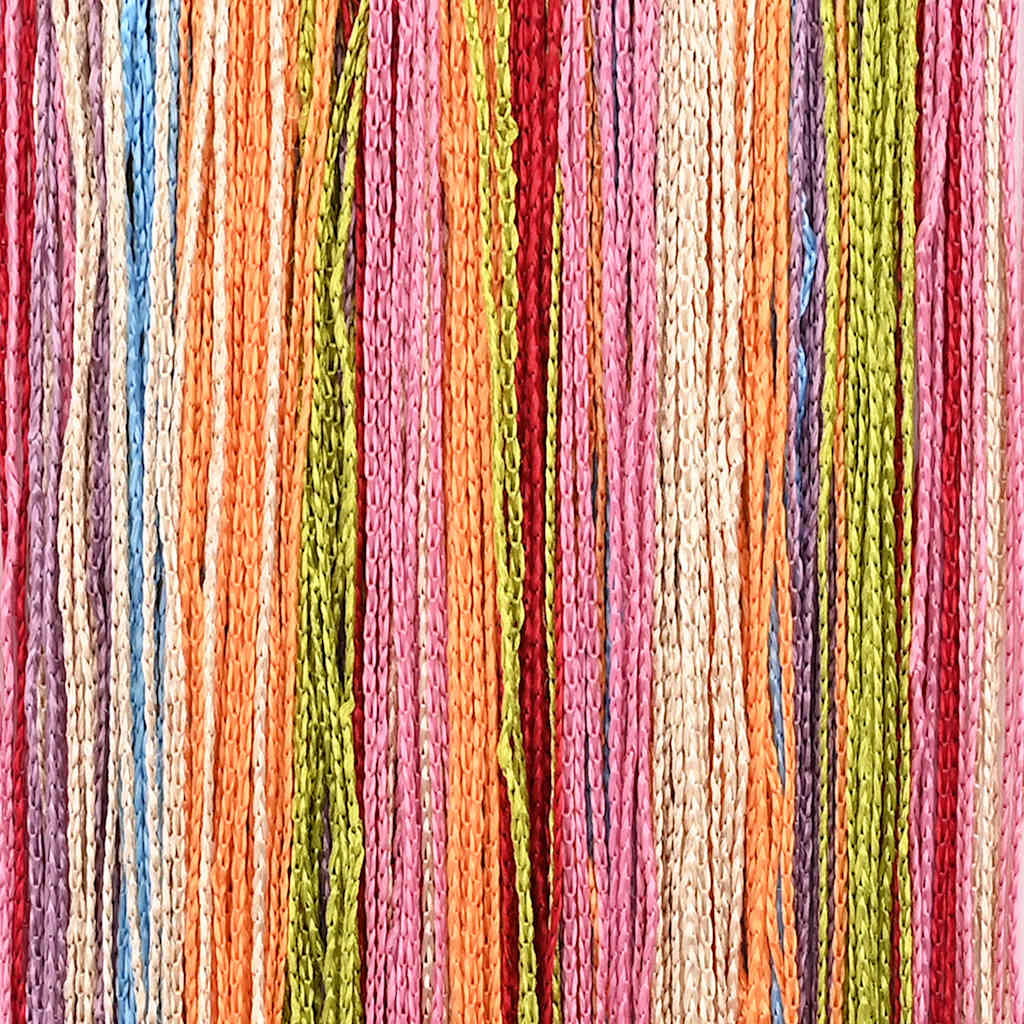 trådgardiner 2 stk. 140x250 cm flerfarvet