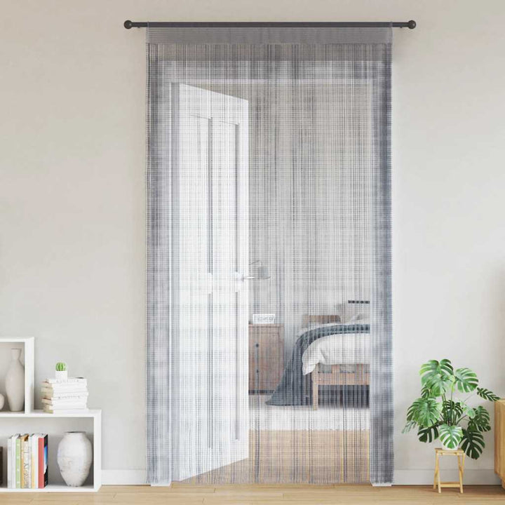 trådgardiner 2 stk. 100x250 cm lysegrå
