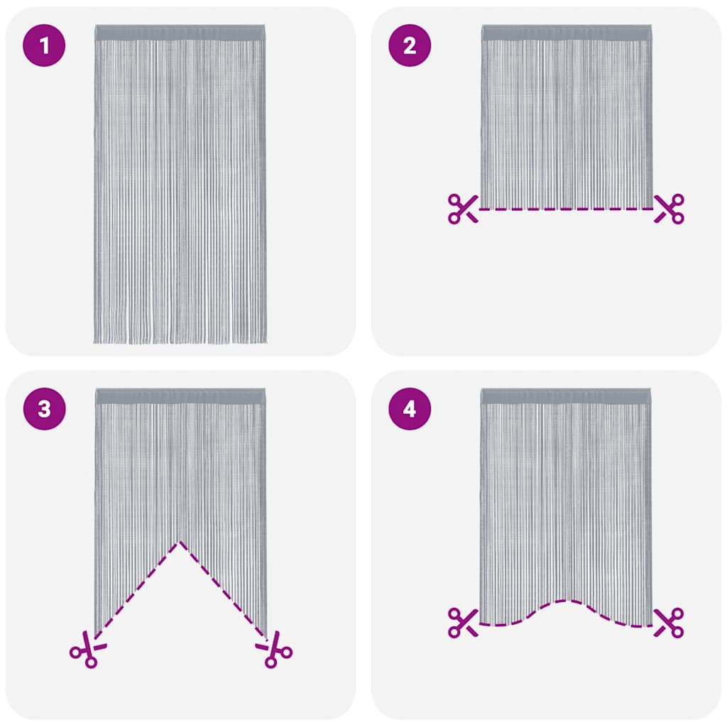 snorgardiner 2 stk. antracit 100x250 cm