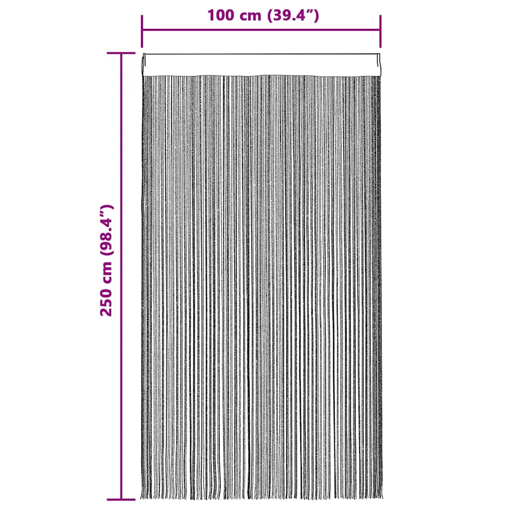 snorgardiner 2 stk. antracit 100x250 cm