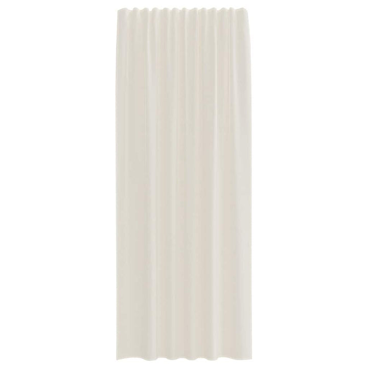 voile-gardiner med stanglommer 2 stk. cremefarvet