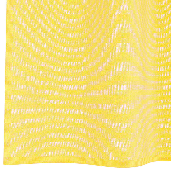 voile-gardiner med løkker 2 stk. 140x245 cm gul