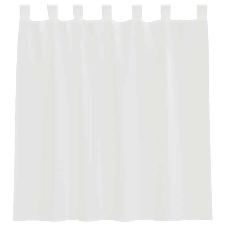 voile-gardiner med løkker 2 stk. 140x140 cm hvid