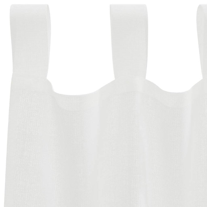 voile-gardiner med løkker 2 stk. 140x140 cm hvid