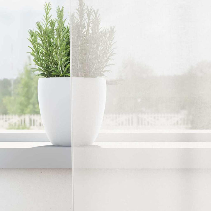 voile-gardiner med løkker 2 stk. 140x260 cm hvid
