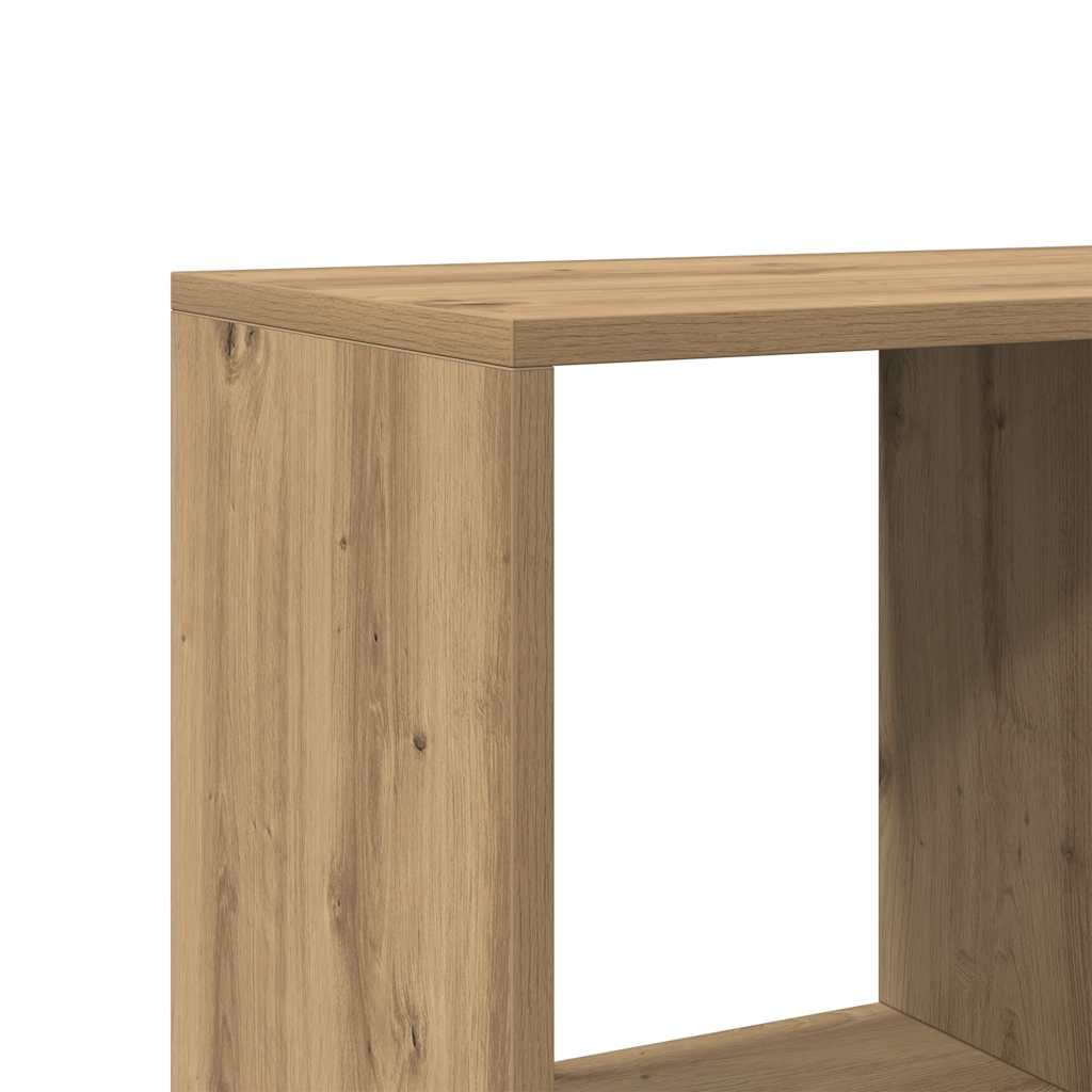 bogskab 102x29x143 cm konstrueret træ egetræslook