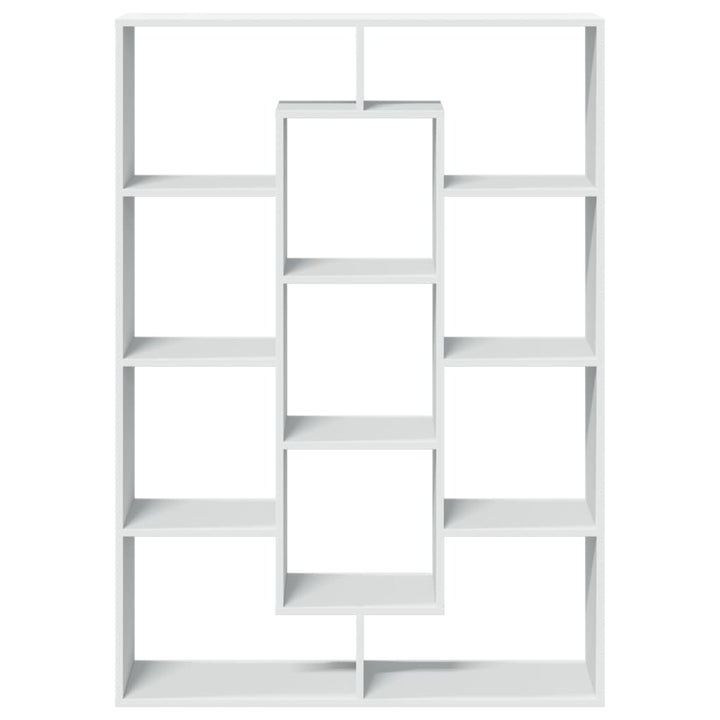 bogreol 102x29x143 cm konstrueret træ hvid