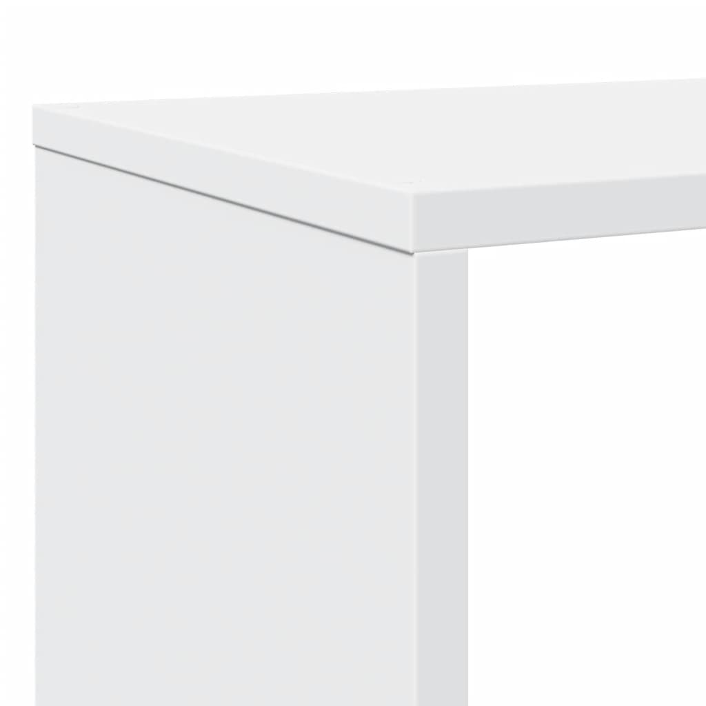 bogreol 102x29x143 cm konstrueret træ hvid