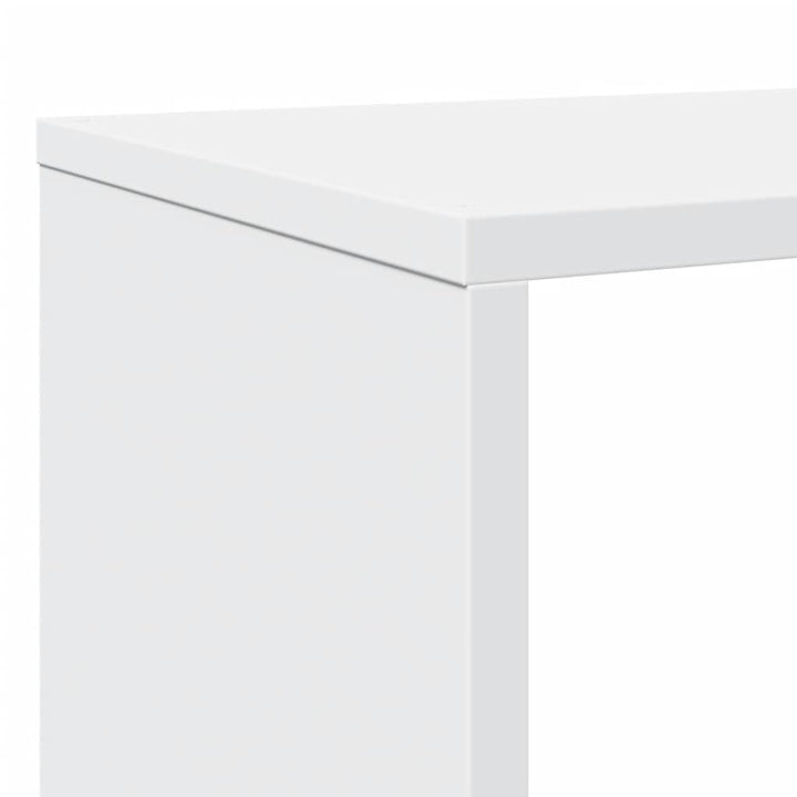 bogreol 102x29x143 cm konstrueret træ hvid