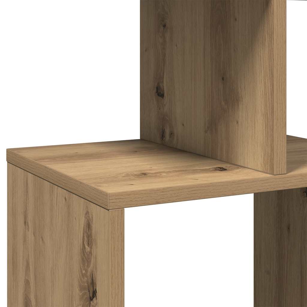 bogskab 92x29x188 cm konstrueret træ egetræsfarve