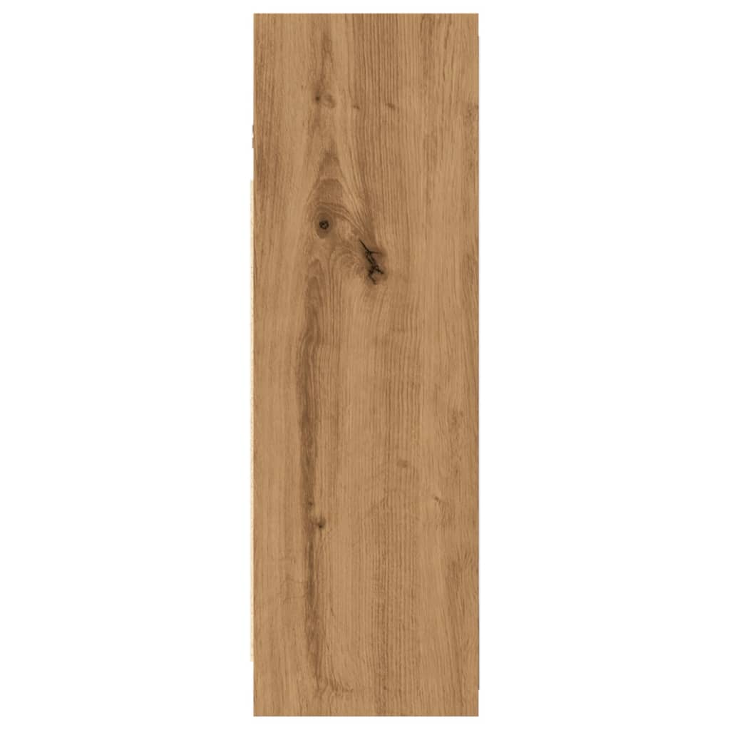 badeværelsesskab med spejl 62,5x20,5x64 cm konstrueret træ