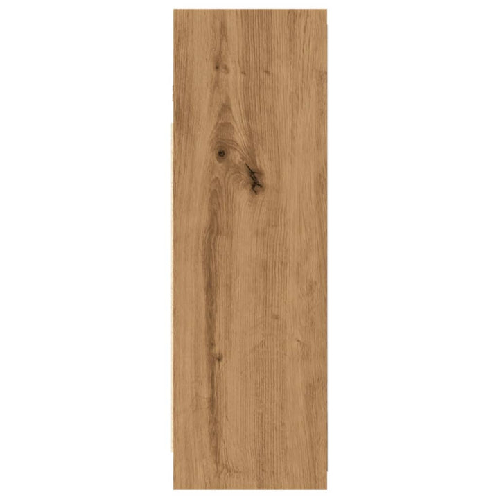 badeværelsesskab med spejl 62,5x20,5x64 cm konstrueret træ