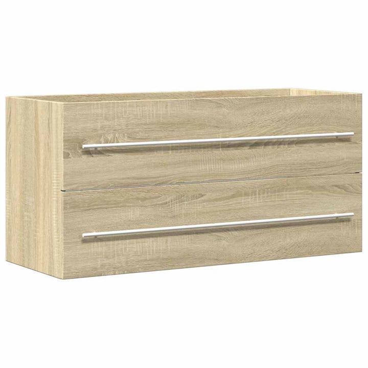 vaskeskab 100x38,5x48 cm spånplade sonoma-eg