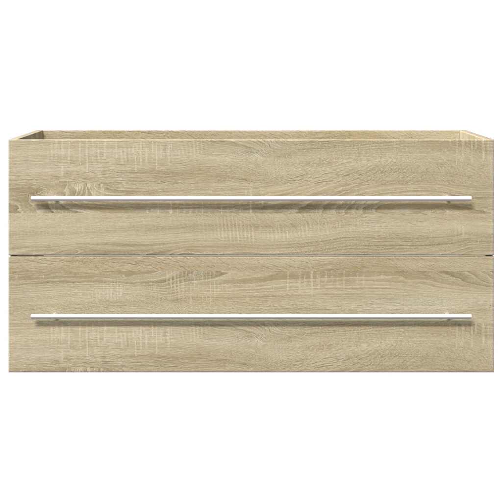 vaskeskab 100x38,5x48 cm spånplade sonoma-eg