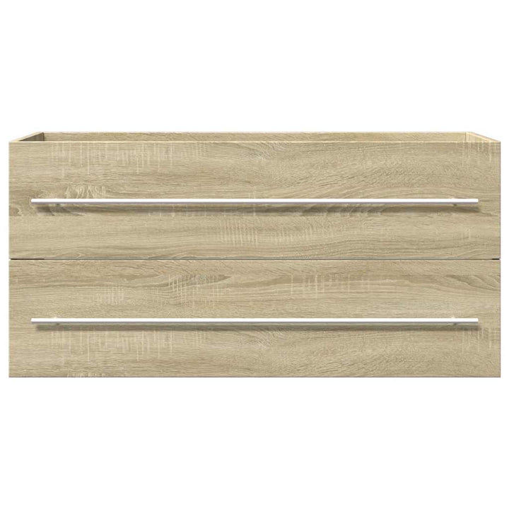 vaskeskab 100x38,5x48 cm spånplade sonoma-eg