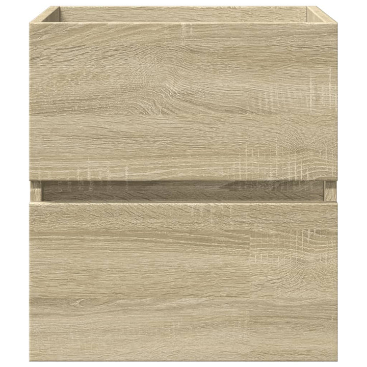 skab til håndvask 41x38,5x45 cm konstrueret træ sonoma-eg