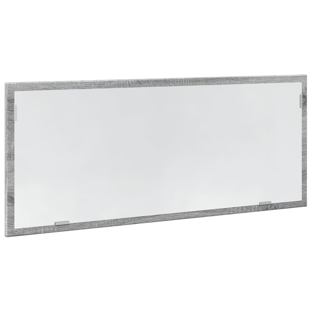 LED-badeværelsesspejl 60x8,5x37 cm konstrueret træ grå sonoma