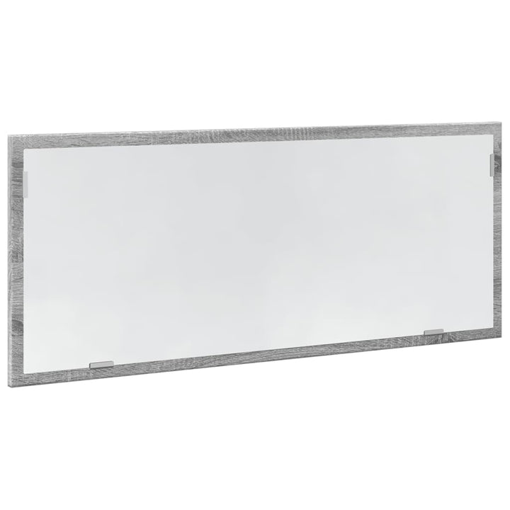LED-badeværelsesspejl 60x8,5x37 cm konstrueret træ grå sonoma