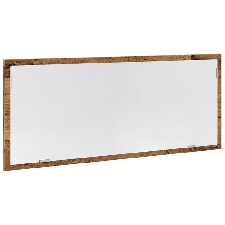 LED-badeværelsesspejl 100x8,5x37 cm konstrueret træ antikt eg