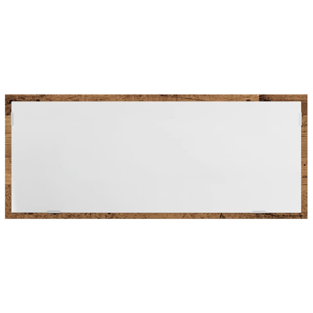 LED-badeværelsesspejl 100x8,5x37 cm konstrueret træ antikt eg