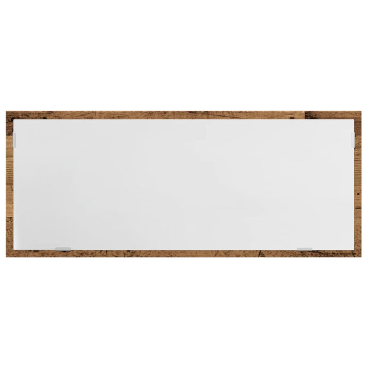 LED-badeværelsesspejl 100x8,5x37 cm konstrueret træ antikt eg
