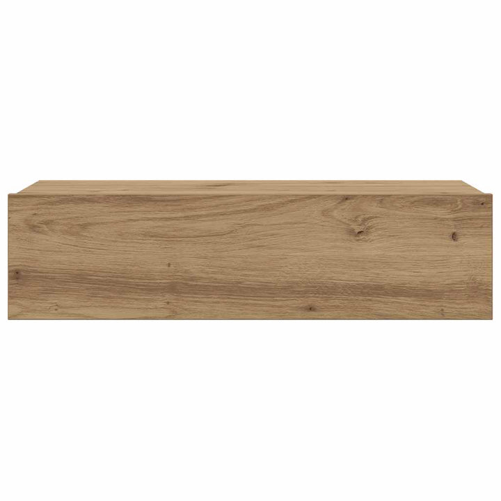 tv-bord med LED-lys 60x35x15,5 cm kunsteg