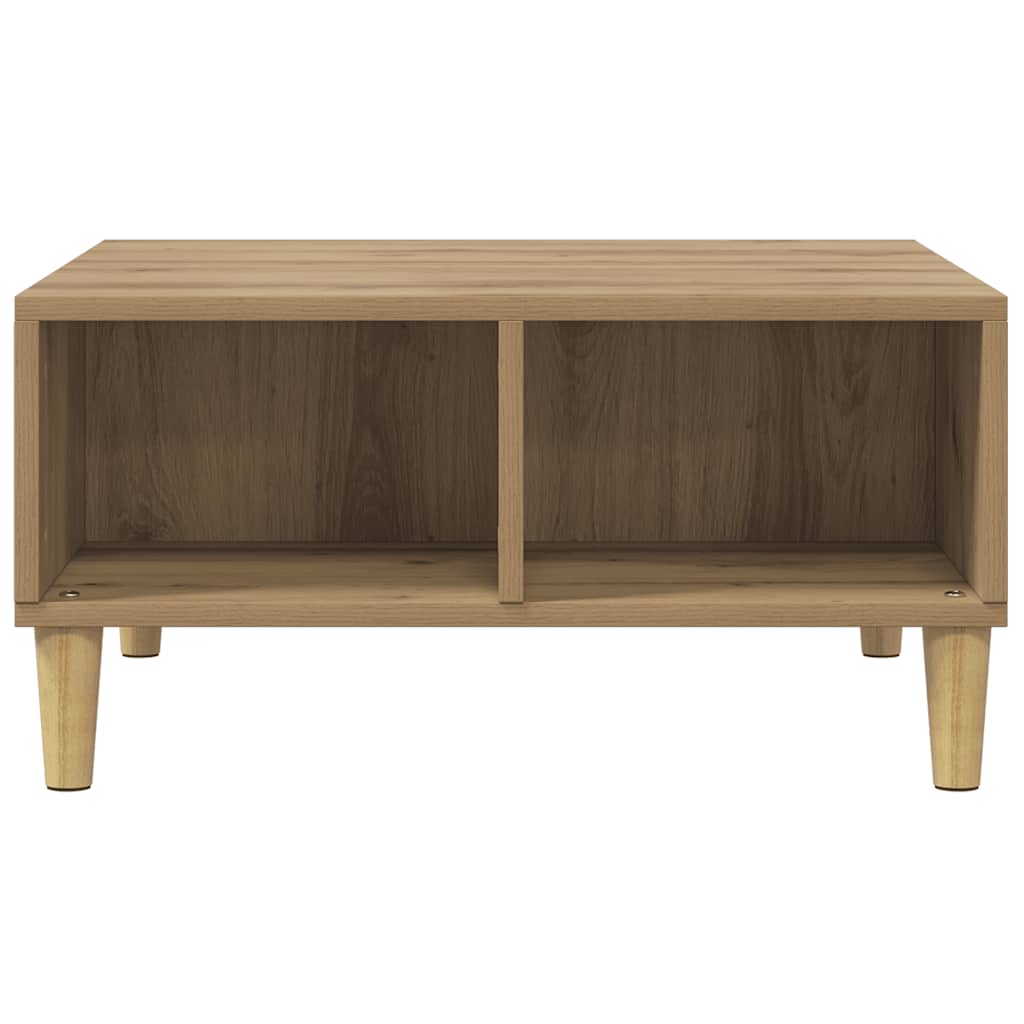 sofabord 60x60x30 cm konstrueret træ kunsteg
