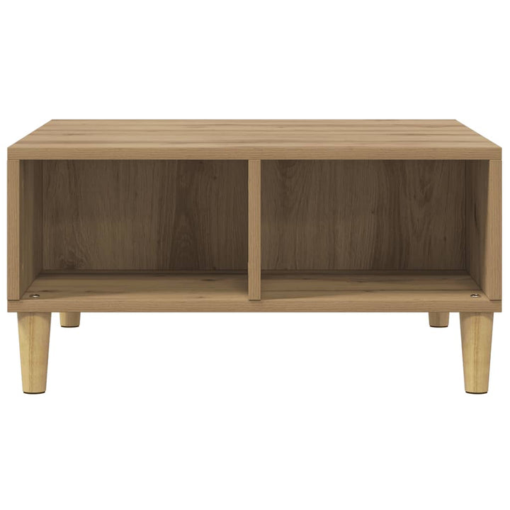 sofabord 60x60x30 cm konstrueret træ kunsteg