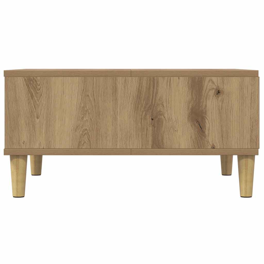 sofabord 60x60x30 cm konstrueret træ kunsteg