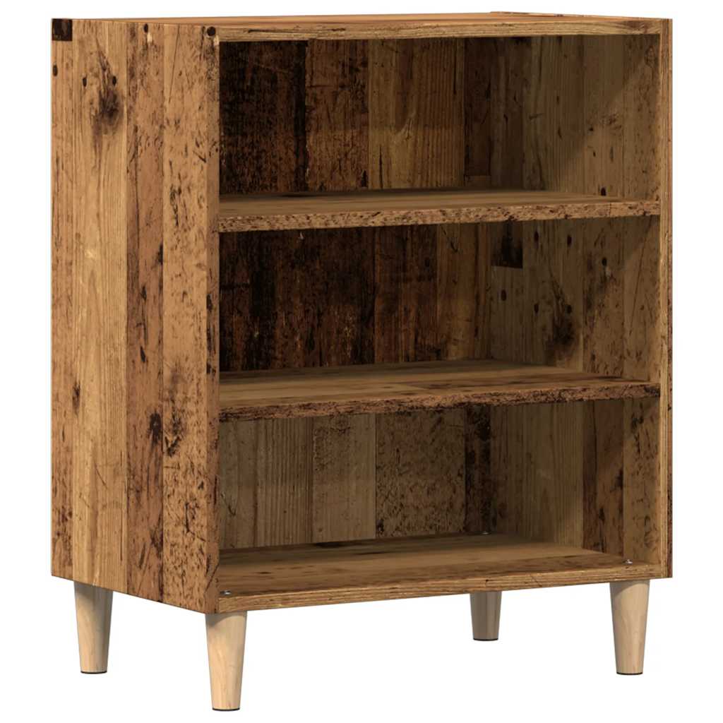 skænk 57x35x75 cm konstrueret træ antikt træ