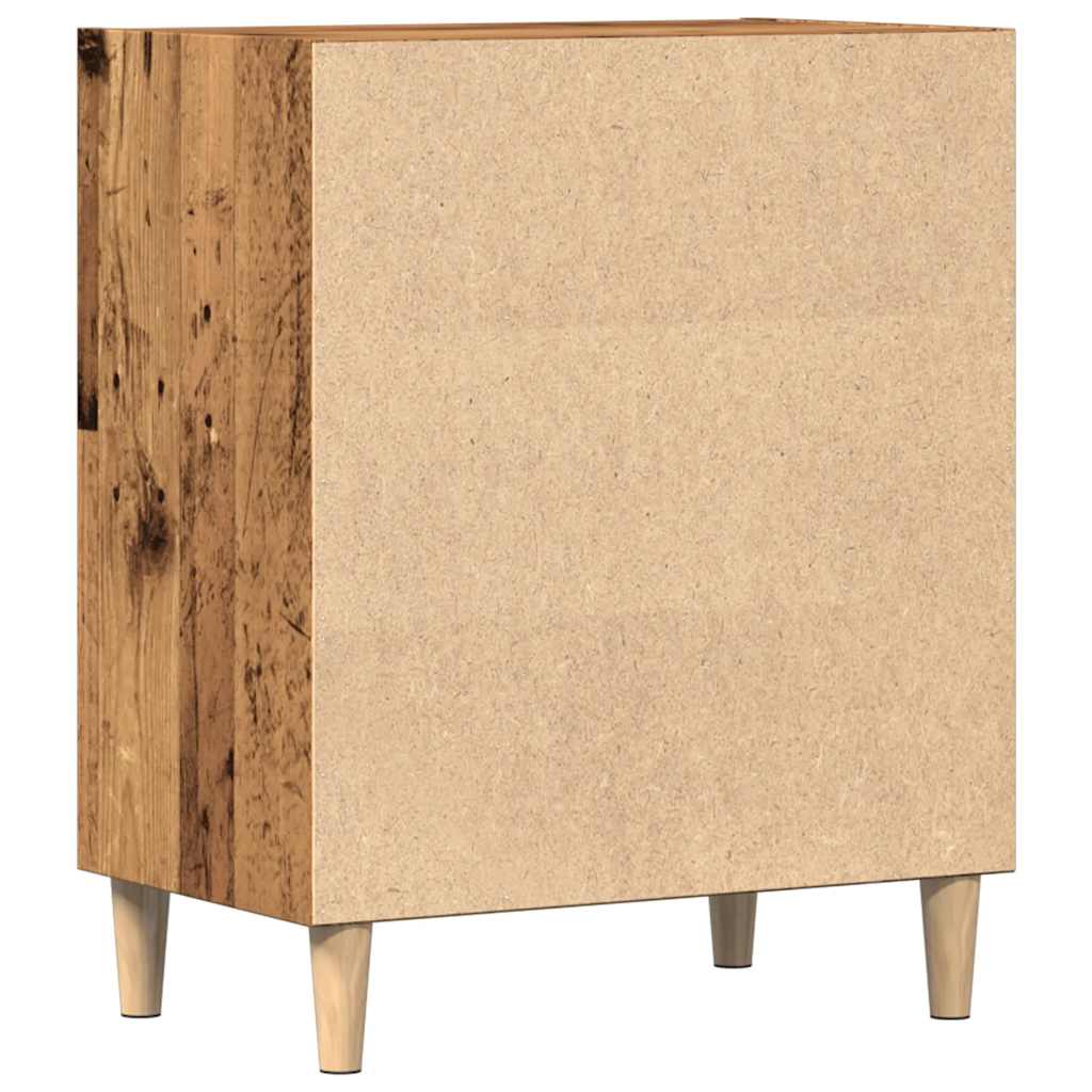 skænk 57x35x75 cm konstrueret træ antikt træ