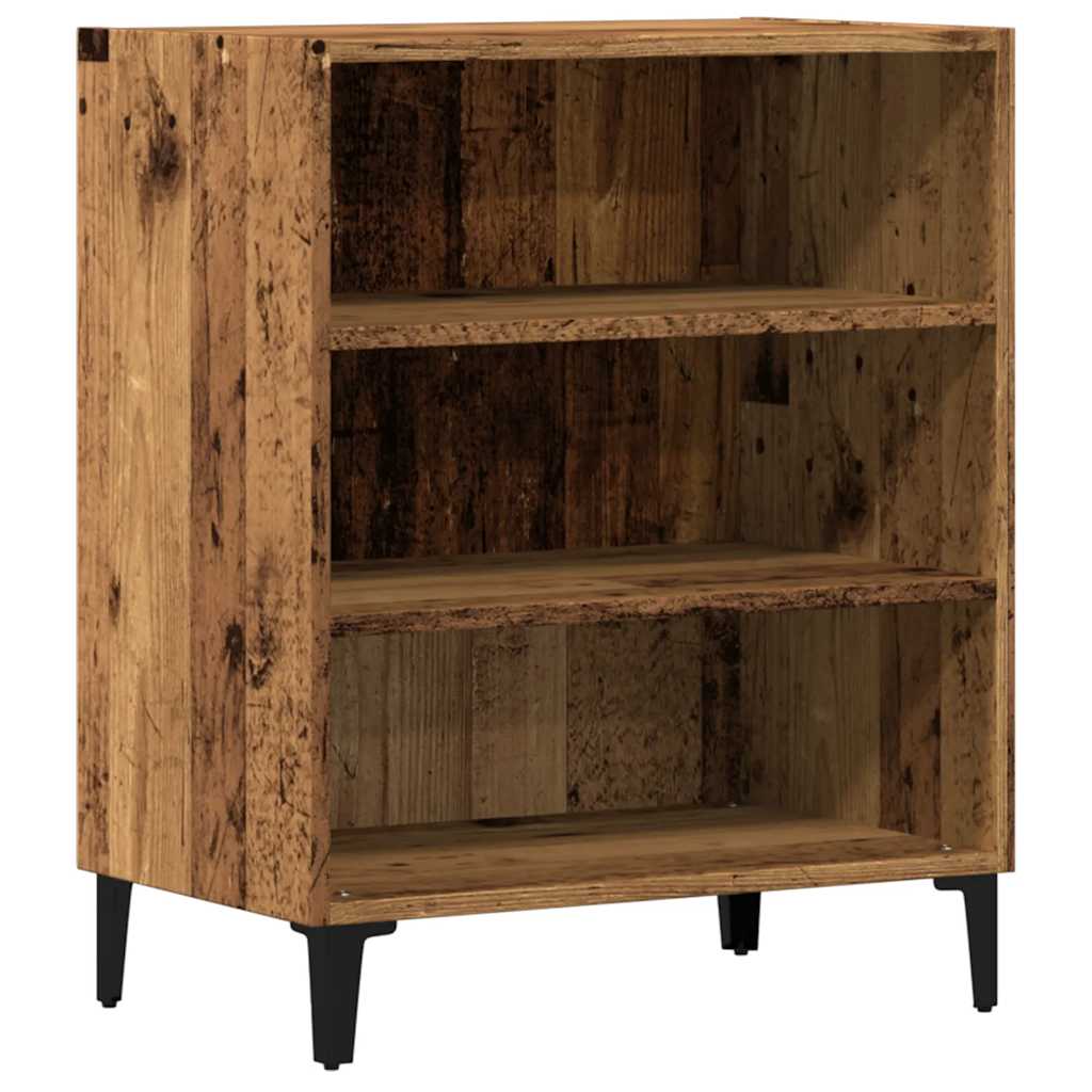 skænk 57x35x70 cm konstrueret træ antikt træ