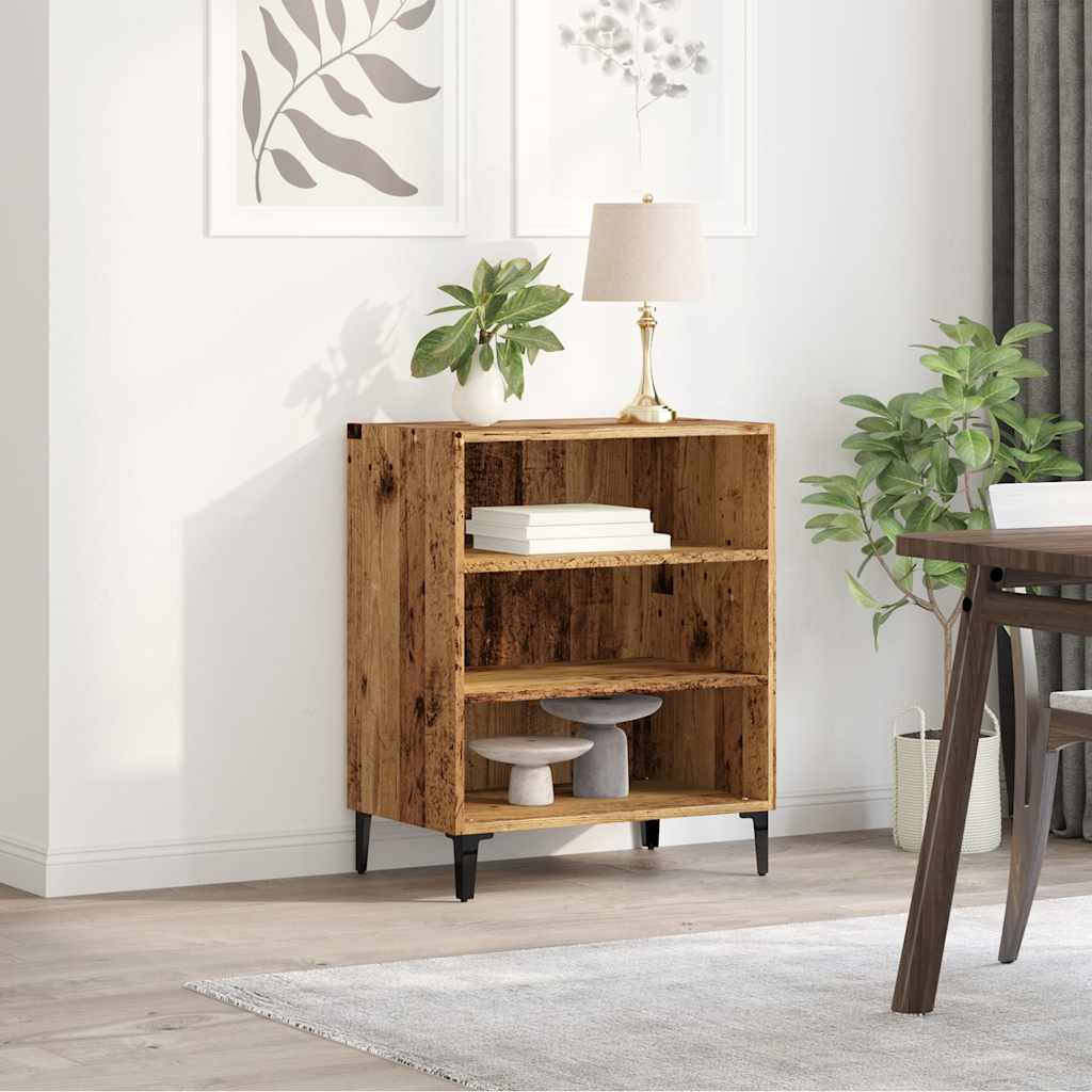 skænk 57x35x70 cm konstrueret træ antikt træ