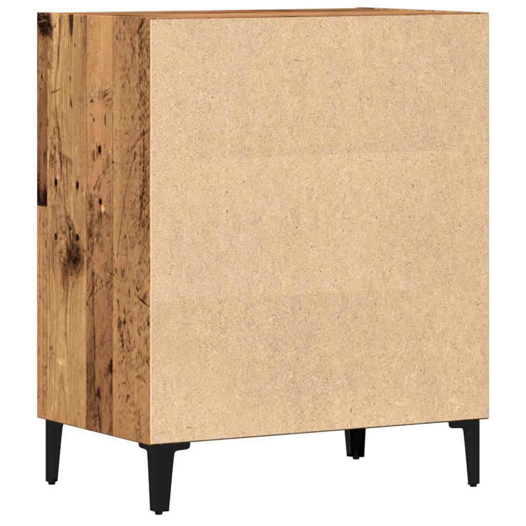 skænk 57x35x70 cm konstrueret træ antikt træ