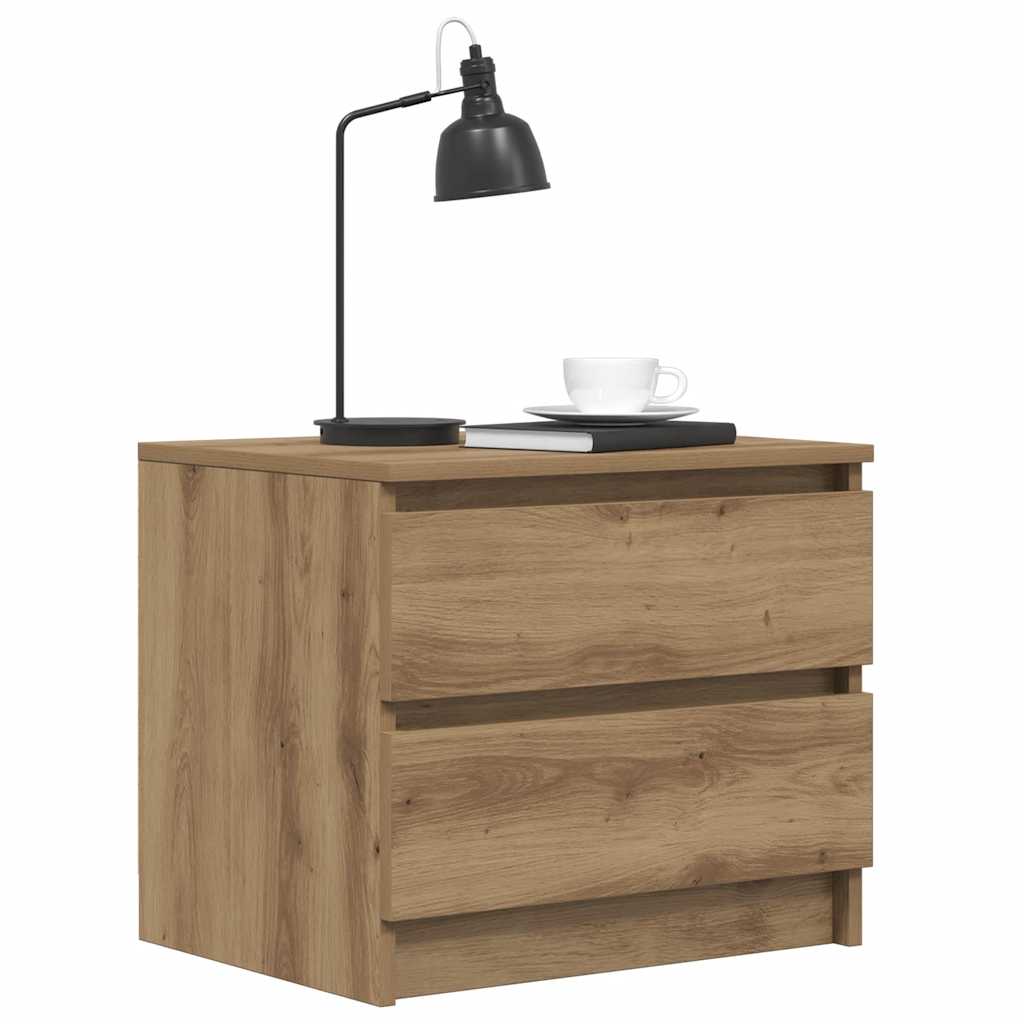 sengeborde 2 stk. 50x40x43,5 cm kunsteg