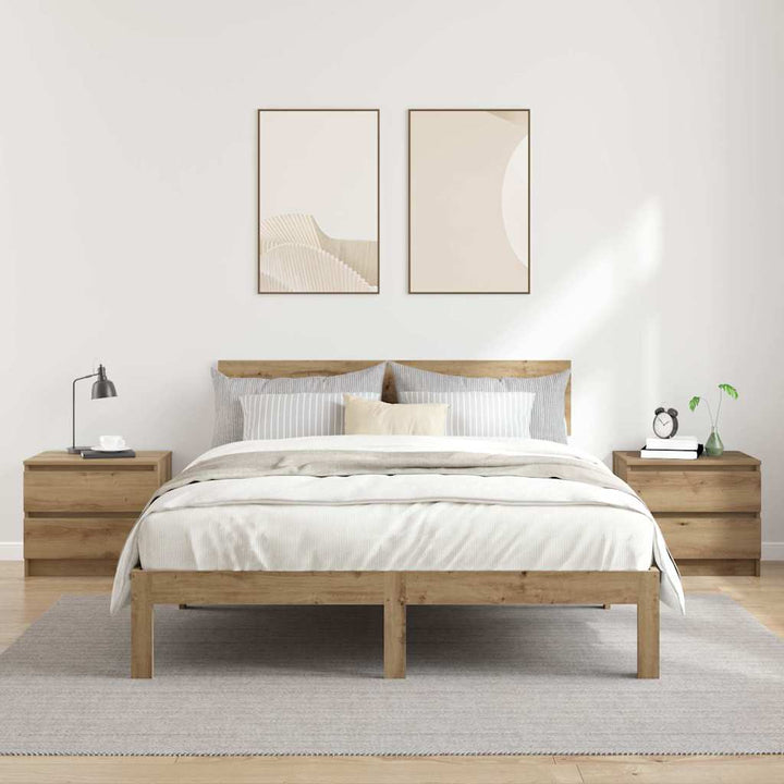 sengeborde 2 stk. 50x40x43,5 cm kunsteg