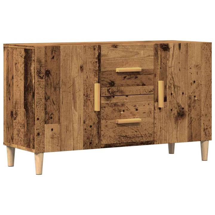 skænk 100x36x60 cm konstrueret træ gammelt træ-look