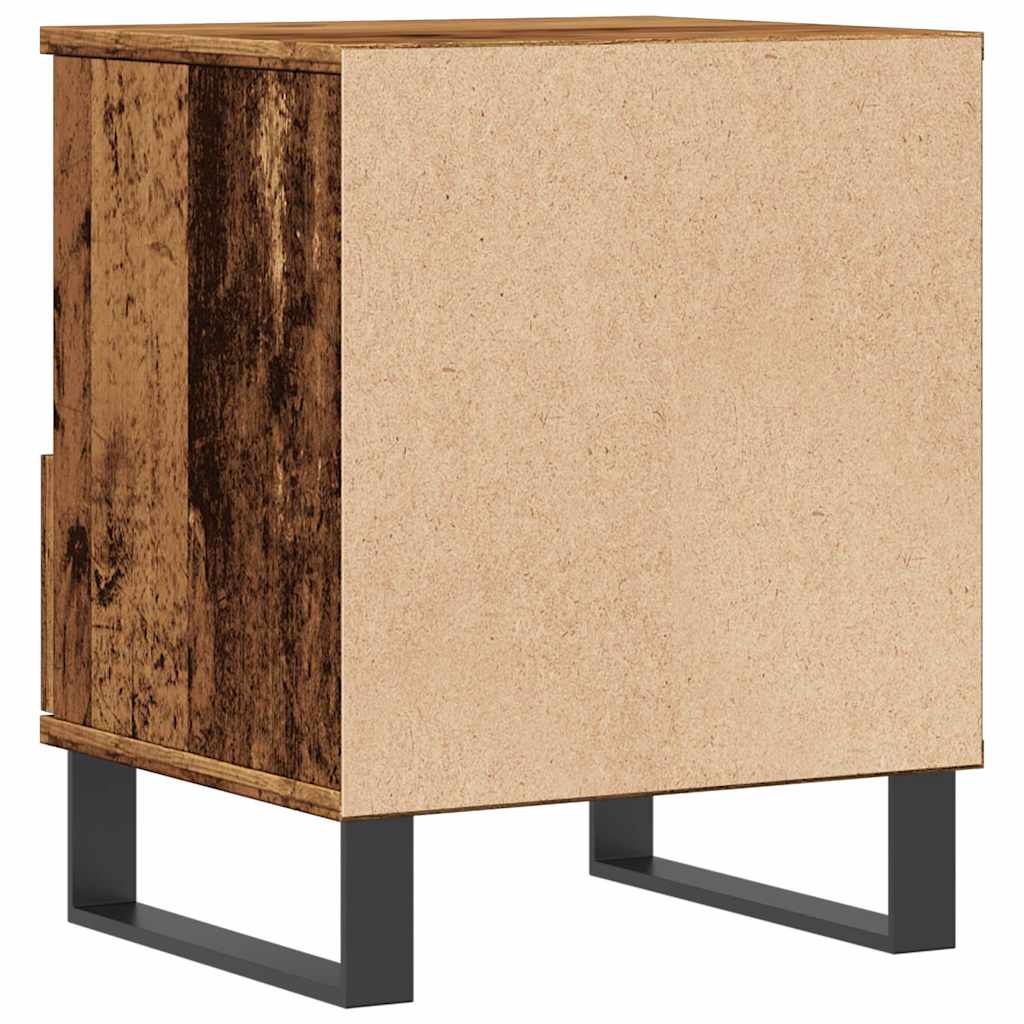sengebord 40x35x50 cm konstrueret træ antikt træ