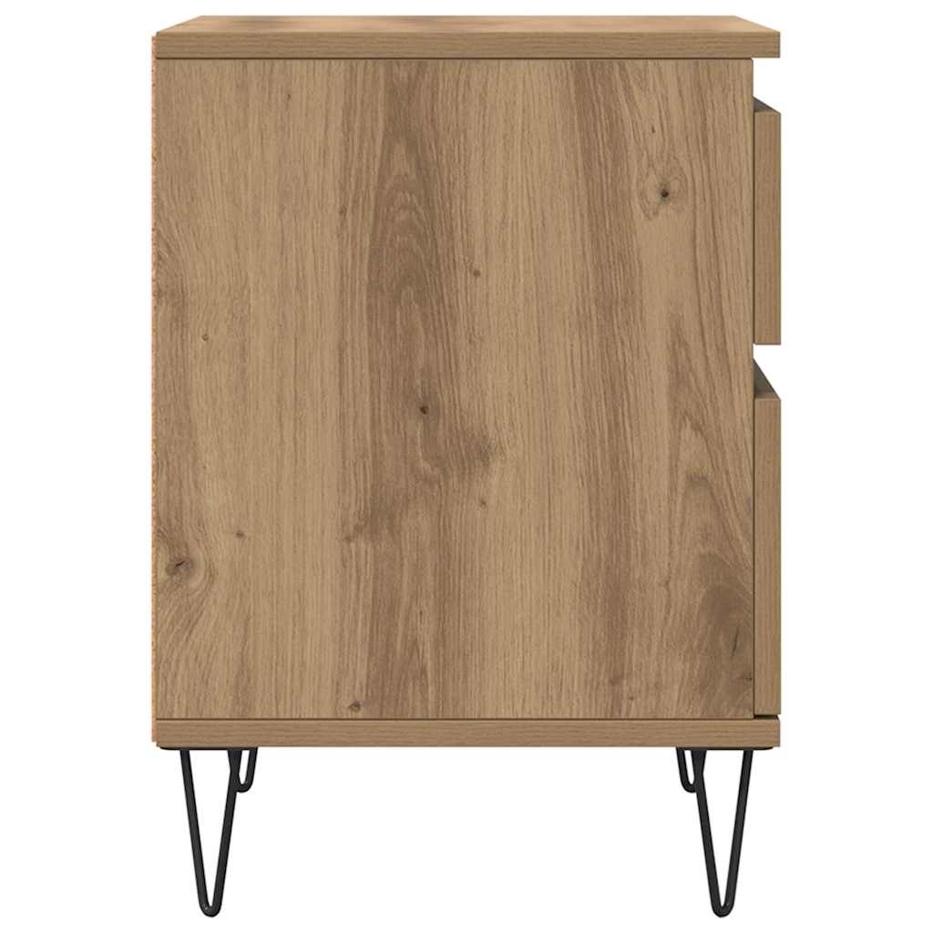 sengeborde 2 stk. 40x35x50 cm kunsteg
