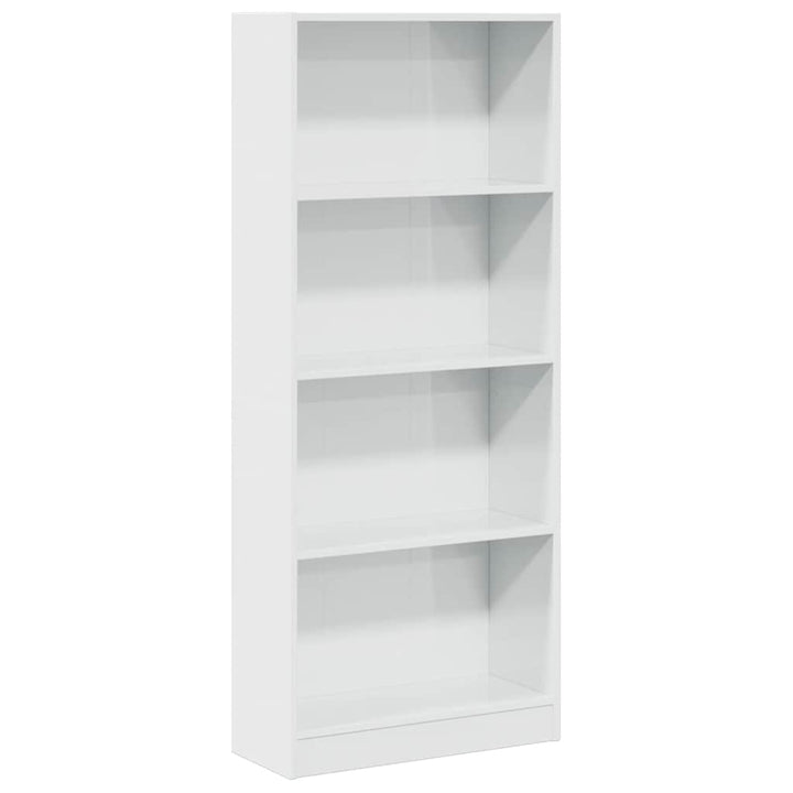 skab 60x24x143 cm konstrueret træ hvid højglans