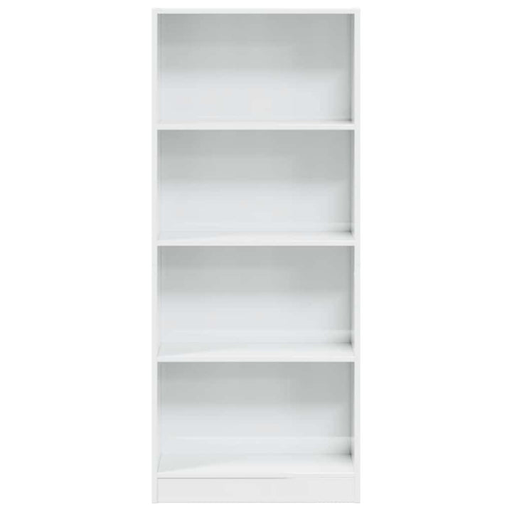 skab 60x24x143 cm konstrueret træ hvid højglans